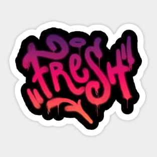 Fresh Graffiti Tag Sticker